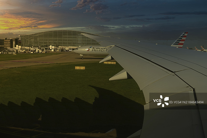 航空旅行，伦敦希思罗机场图片素材