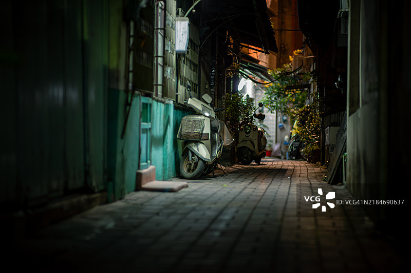 夜晚的街道图片素材