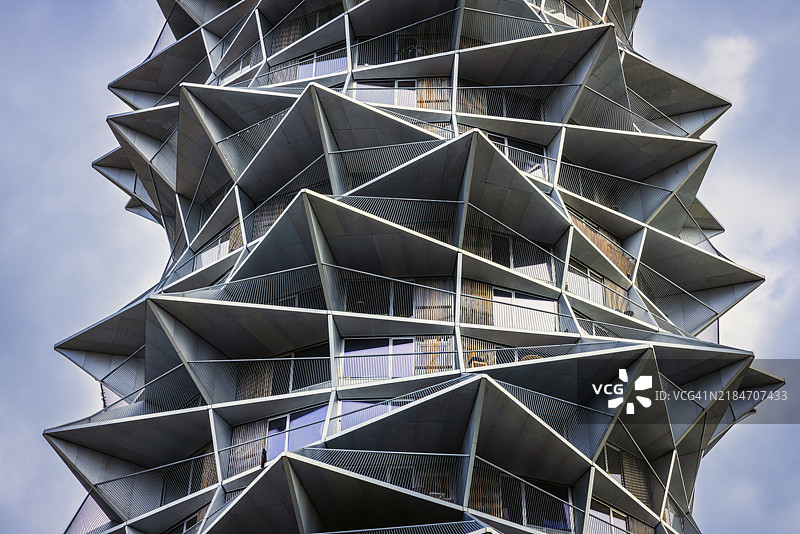 名为Kaktus Towers的新独家公寓，位于丹麦哥本哈根，欧洲图片素材