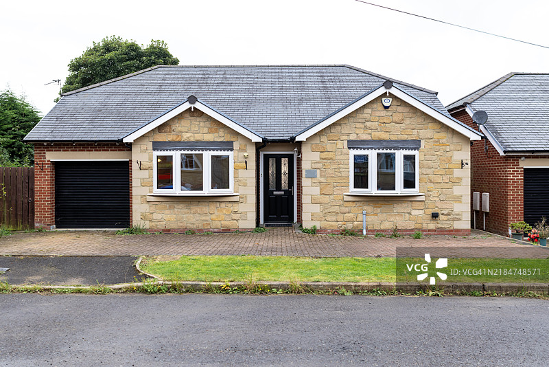 诺森伯兰村的平房图片素材