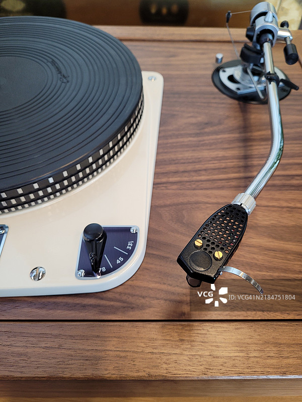 模拟复兴唱片播放器转盘音臂图片素材