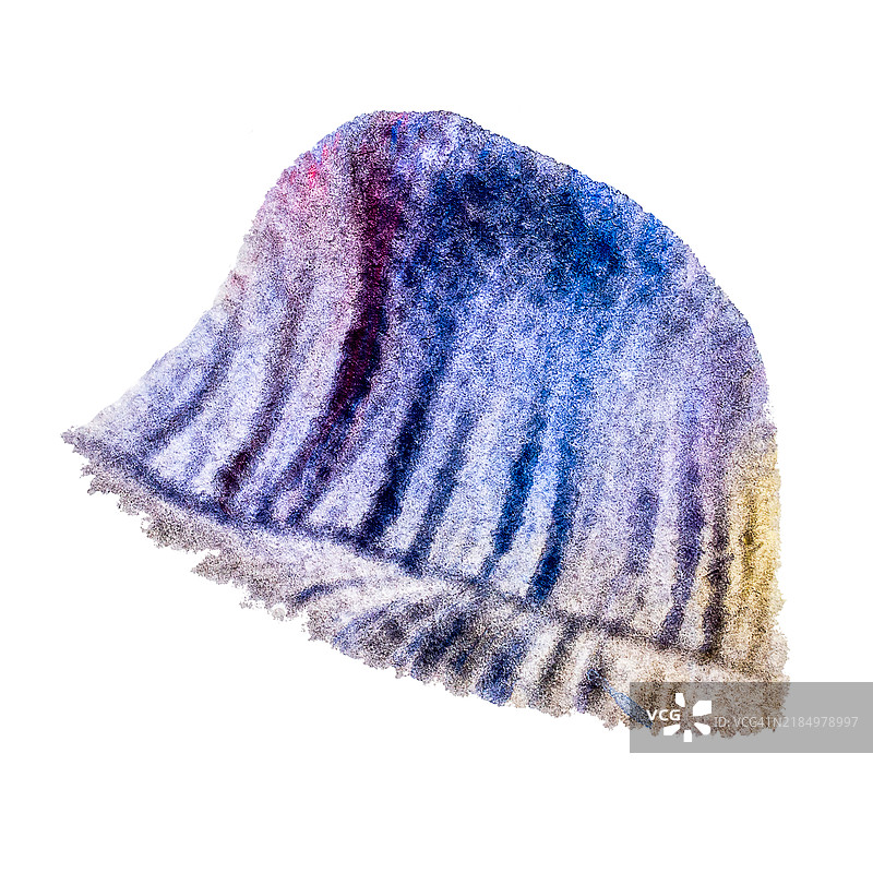 水彩画的水母图片素材