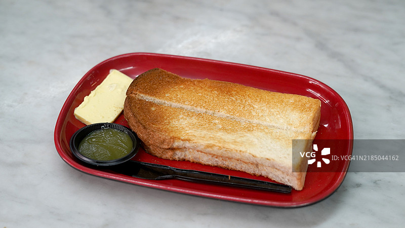 马来西亚风味的咖椰吐司图片素材