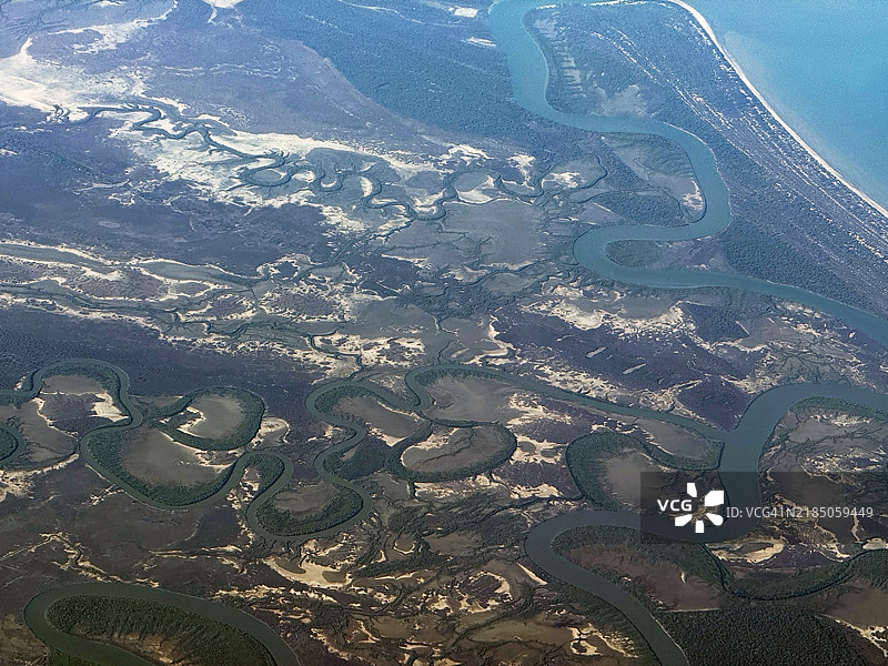 卡奔塔尔湾约克角沿岸地貌图片素材