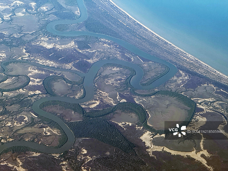 卡奔塔尔湾约克角沿岸地貌图片素材