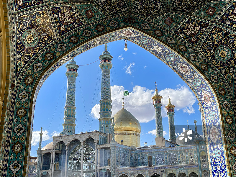 伊朗库姆的法蒂玛·马苏梅圣殿图片素材