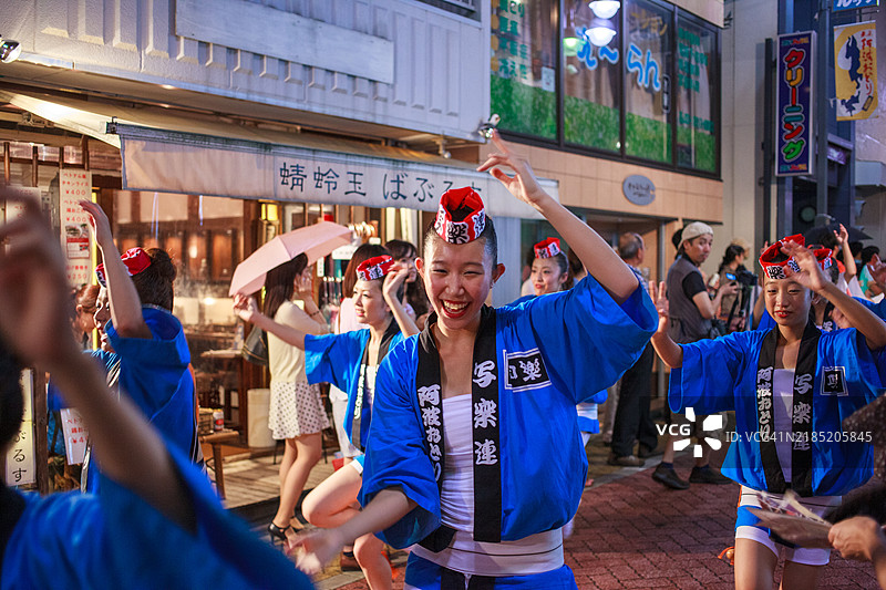 东京高円寺阿波舞节图片素材