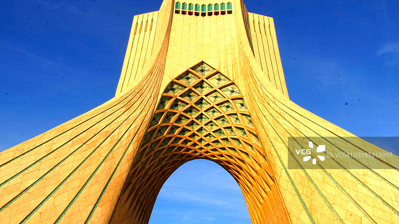 德黑兰的自由塔风景视图图片素材