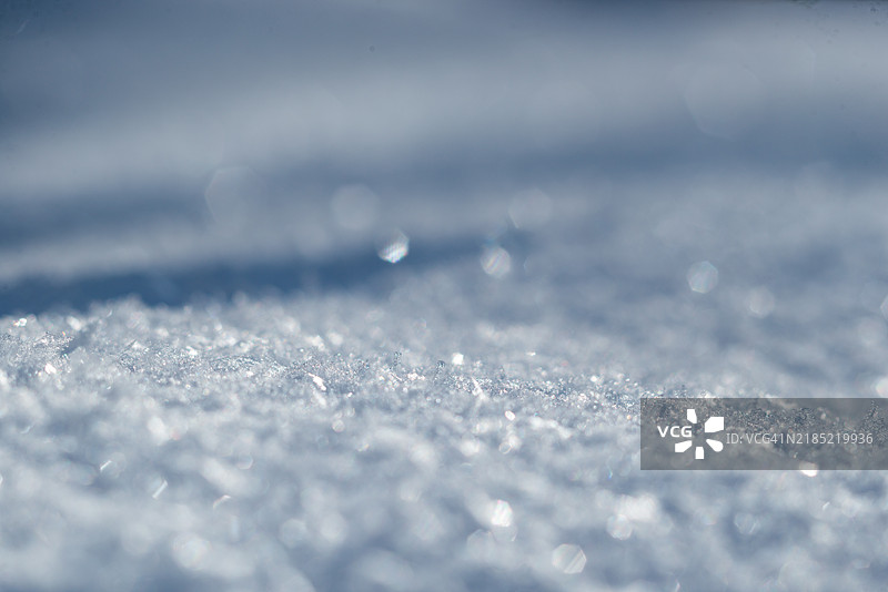雪的特写镜头图片素材