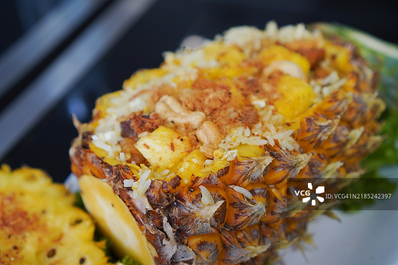 菠萝焗饭图片素材