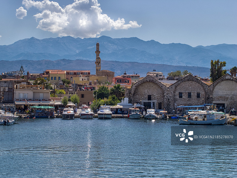 哈尼亚港图片素材