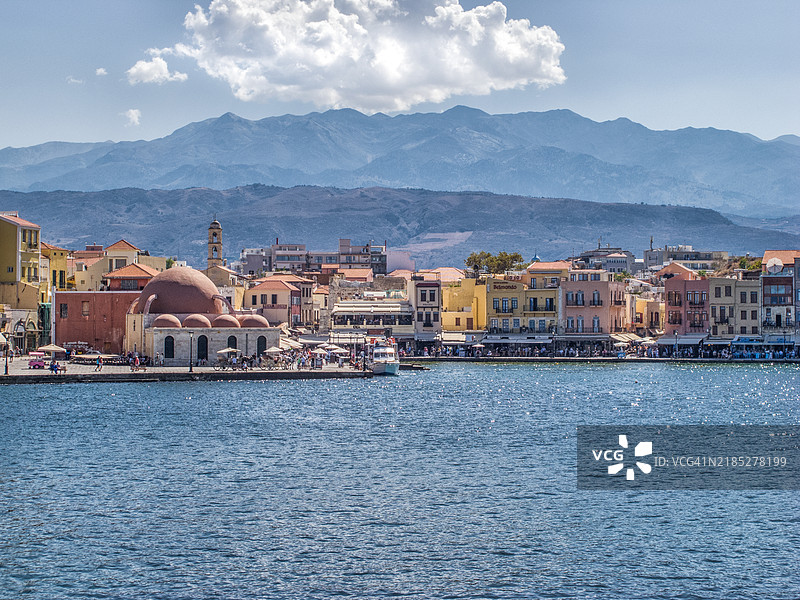 哈尼亚港图片素材