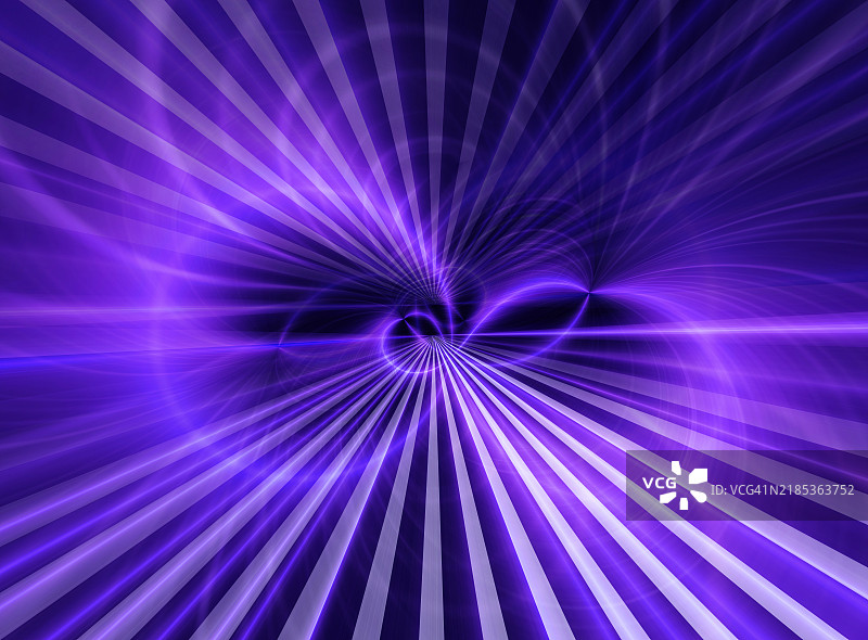 抽象背景，光纤网络中椭圆形的光闪烁，数据在运动中传输。图片素材