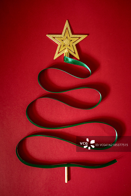 圣诞树概念，圣诞快乐和新年快乐背景图片素材