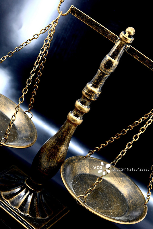 联邦司法法院概念，天秤座天平图片素材