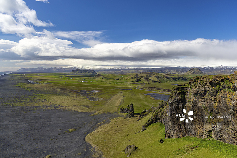 冰岛南海岸的Dyrholaey岩石图片素材
