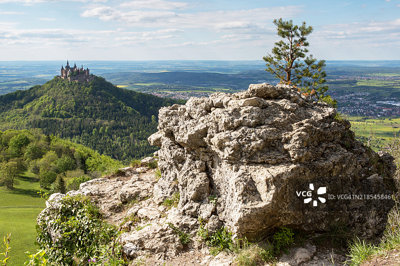 旅行目的地：霍亨索伦城堡 - 巴登-符腾堡州/德国图片素材