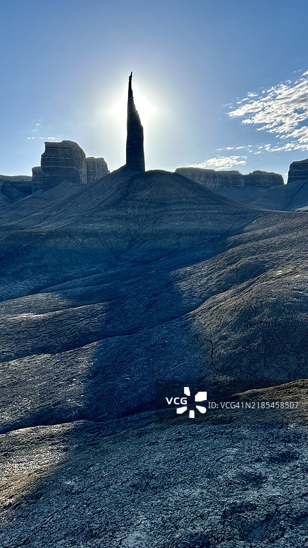 犹他州韦恩县的海洋与天空的美丽景色图片素材