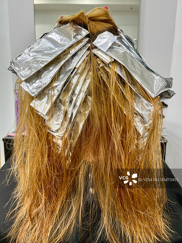 美发师用的染发铝箔图片素材