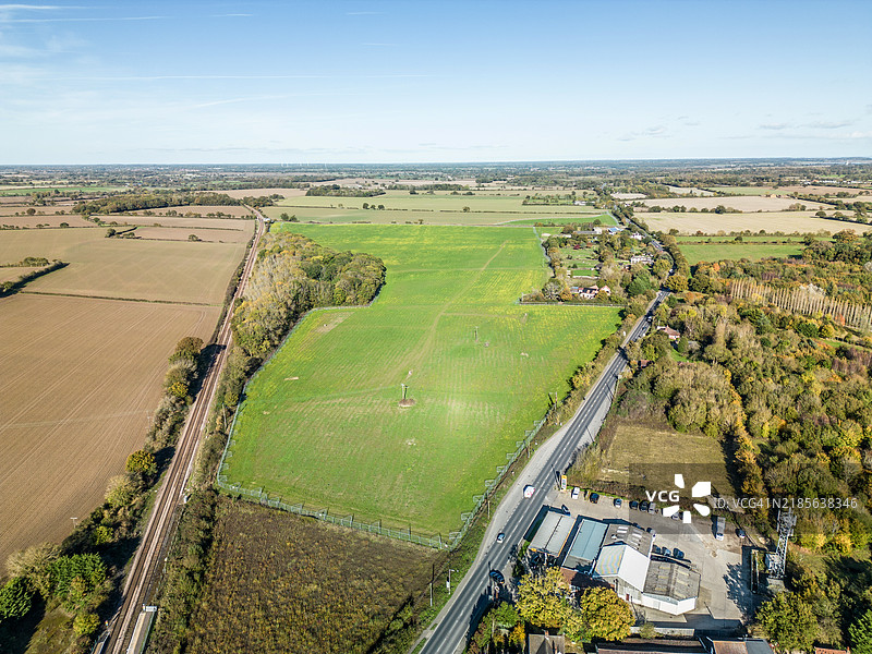 Sizewell C - 停车场提案地点 - 达尔沙姆 - 英国图片素材