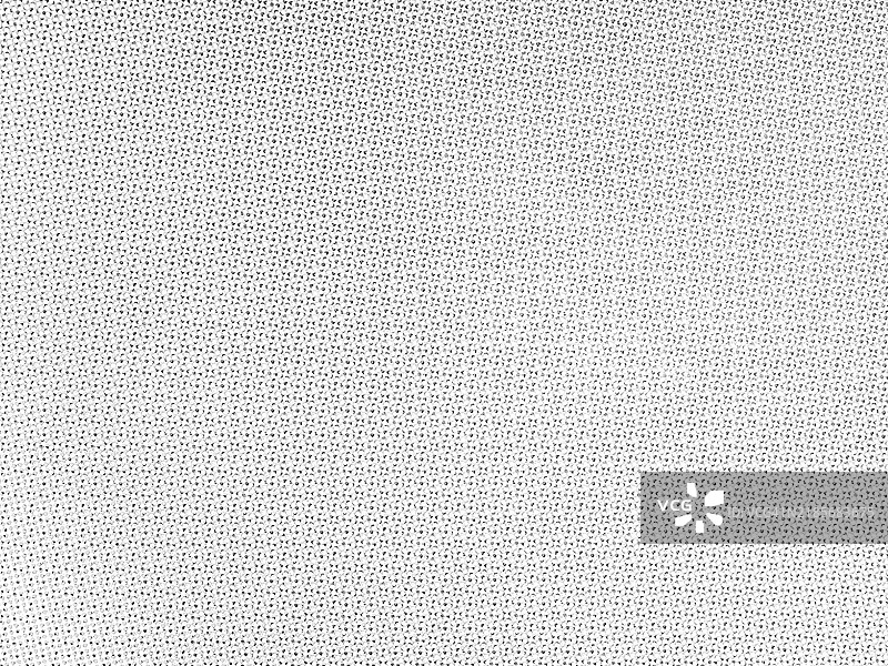 白色背景上的浅灰色点网。偏移印刷海报的宏观和过曝照片。自然光。黑白。法国巴黎。图片素材