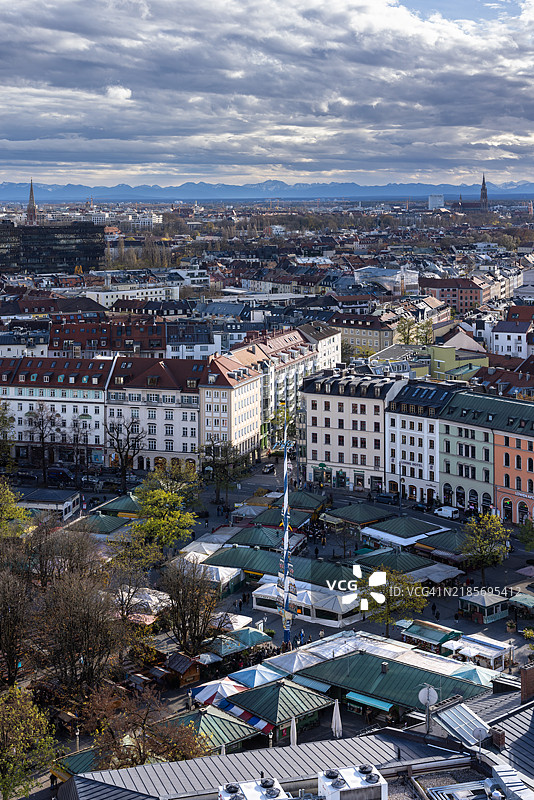 慕尼黑，天际线图片素材