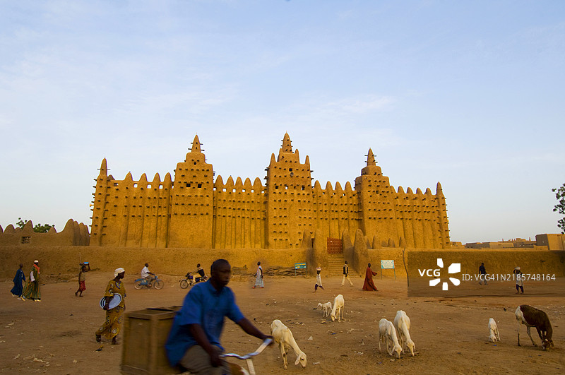 马里，杰内清真寺图片素材
