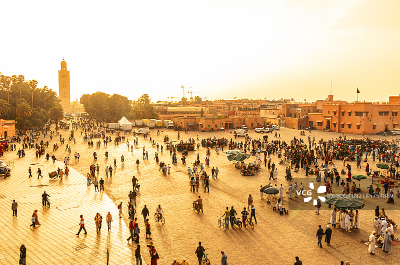 马拉喀什，杰马艾尔法纳广场图片素材