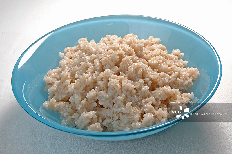 碗里盛着米饭的特写镜头图片素材