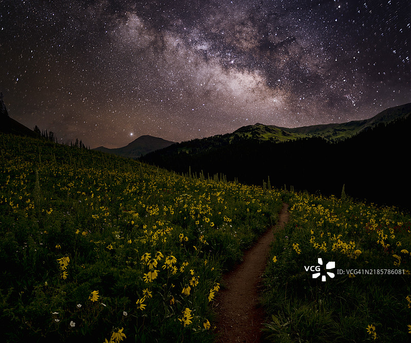 科罗拉多州的银河系图片素材