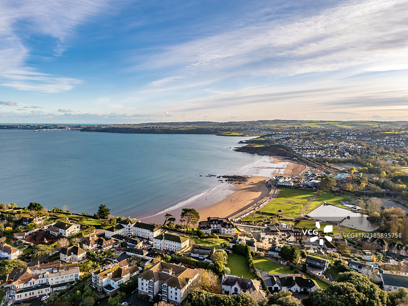 德文郡的古德灵顿沙滩图片素材