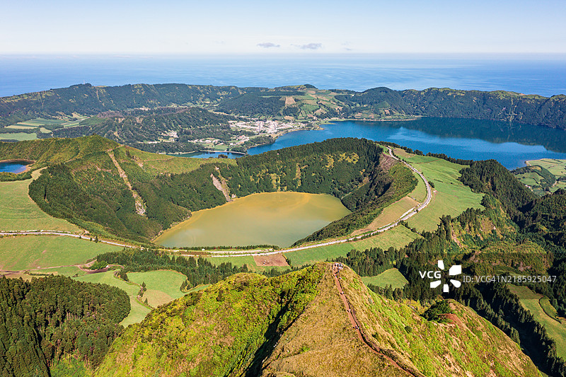 葡萄牙，亚速尔群岛，圣米格尔岛，地狱口观景点图片素材