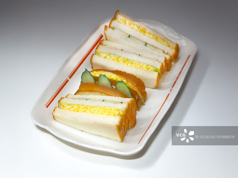 三明治食品模型剪影图片素材