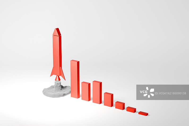 火箭成长图概念图片素材