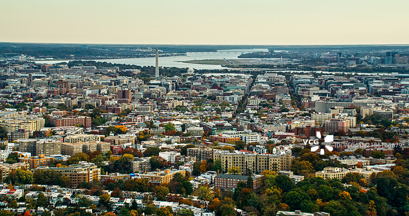 华盛顿特区的鸟瞰图图片素材