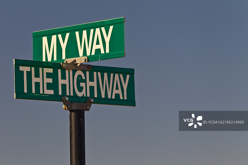 乡村道路标志图片素材
