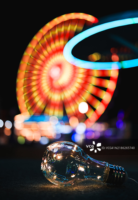 照明设备的特写镜头图片素材