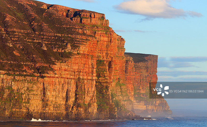 霍伊岛拉克威克湾的悬崖，奥克尼群岛，苏格兰，英国，欧洲图片素材