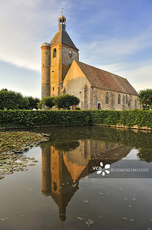 普罗埃教堂，布蒂尼-普罗埃市镇，厄尔-卢瓦尔省，中央-卢瓦尔河谷地区，法国，欧洲图片素材