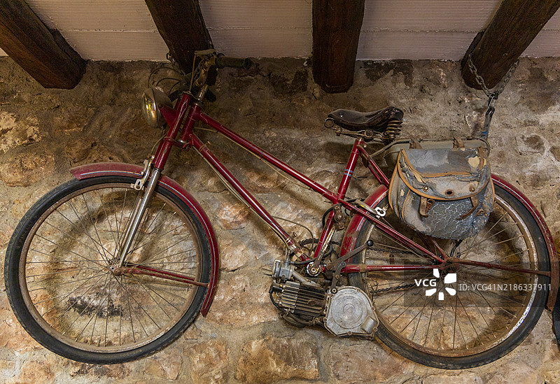 旧摩托车图片素材