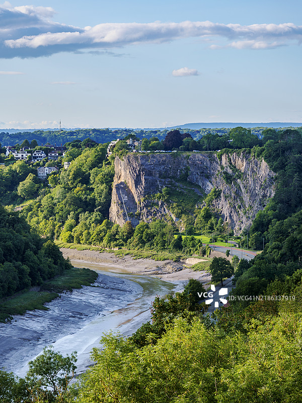 阿冯峡谷，俯瞰视角，布里斯托，英格兰，联合王国，欧洲图片素材