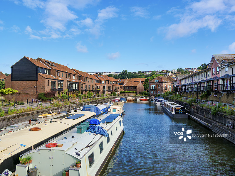 普尔斯码头码头，浮动港口，布里斯托，英格兰，联合王国，欧洲图片素材