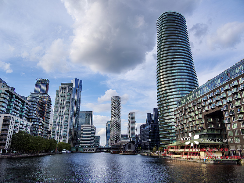 米尔沃尔内码头和竞技场塔，狗岛，伦敦，英格兰，联合王国，欧洲图片素材