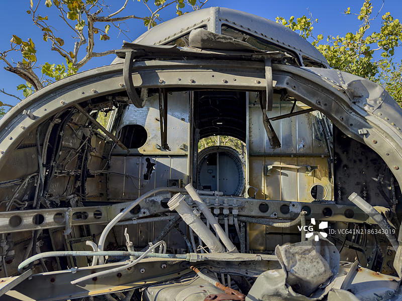 C-53 Skytrooper的残骸，1942年2月26日在澳大利亚西部金伯利的范西塔湾坠毁。图片素材