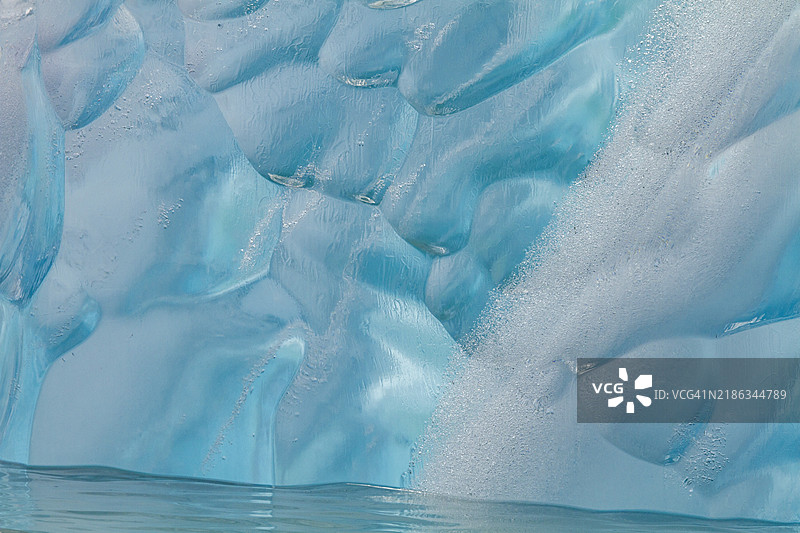 挪威斯瓦尔巴群岛的各种冰的形态，北极，欧洲图片素材