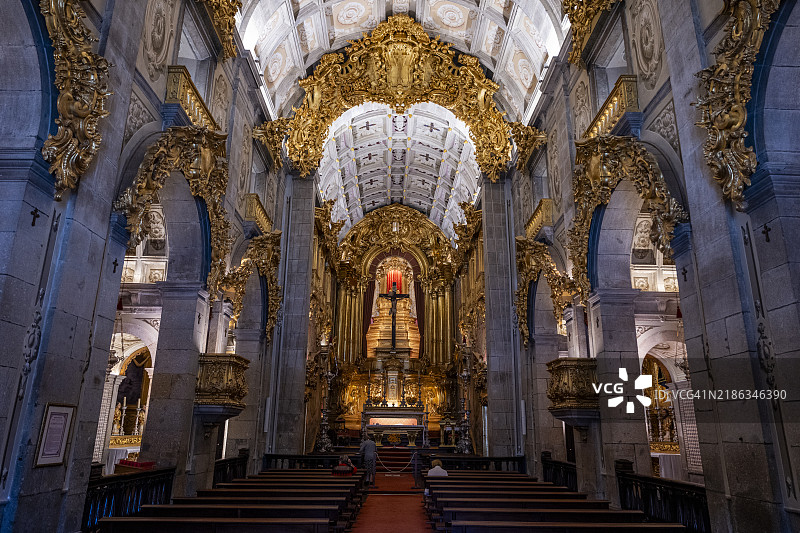 葡萄牙北部布拉加的圣十字教堂，欧洲图片素材