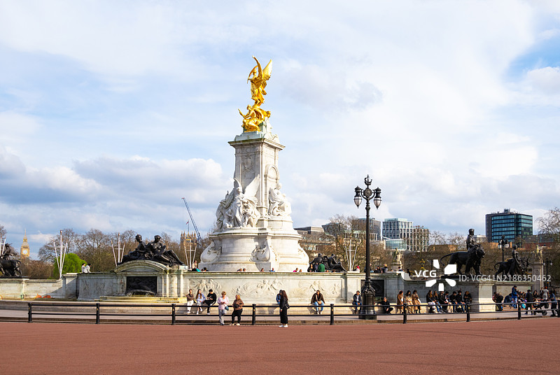 维多利亚纪念馆，马尔大道，伦敦，英格兰，联合王国，欧洲图片素材