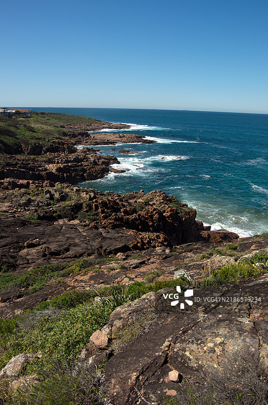 费舍曼湾的景色，托马里海岸步道，托马里国家公园，新南威尔士州，澳大利亚图片素材