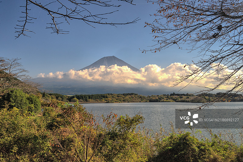 十一月的田貫湖富士山图片素材
