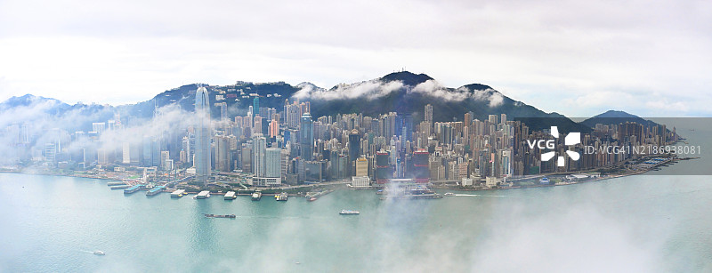 香港城市天际线图片素材